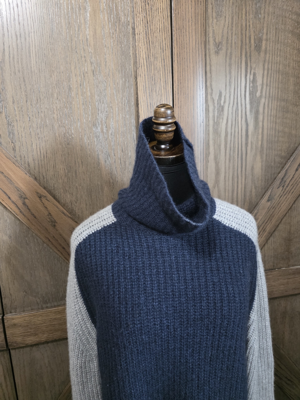 360 Cashmere Colorblock Turtleneck - Picture 2 of 6